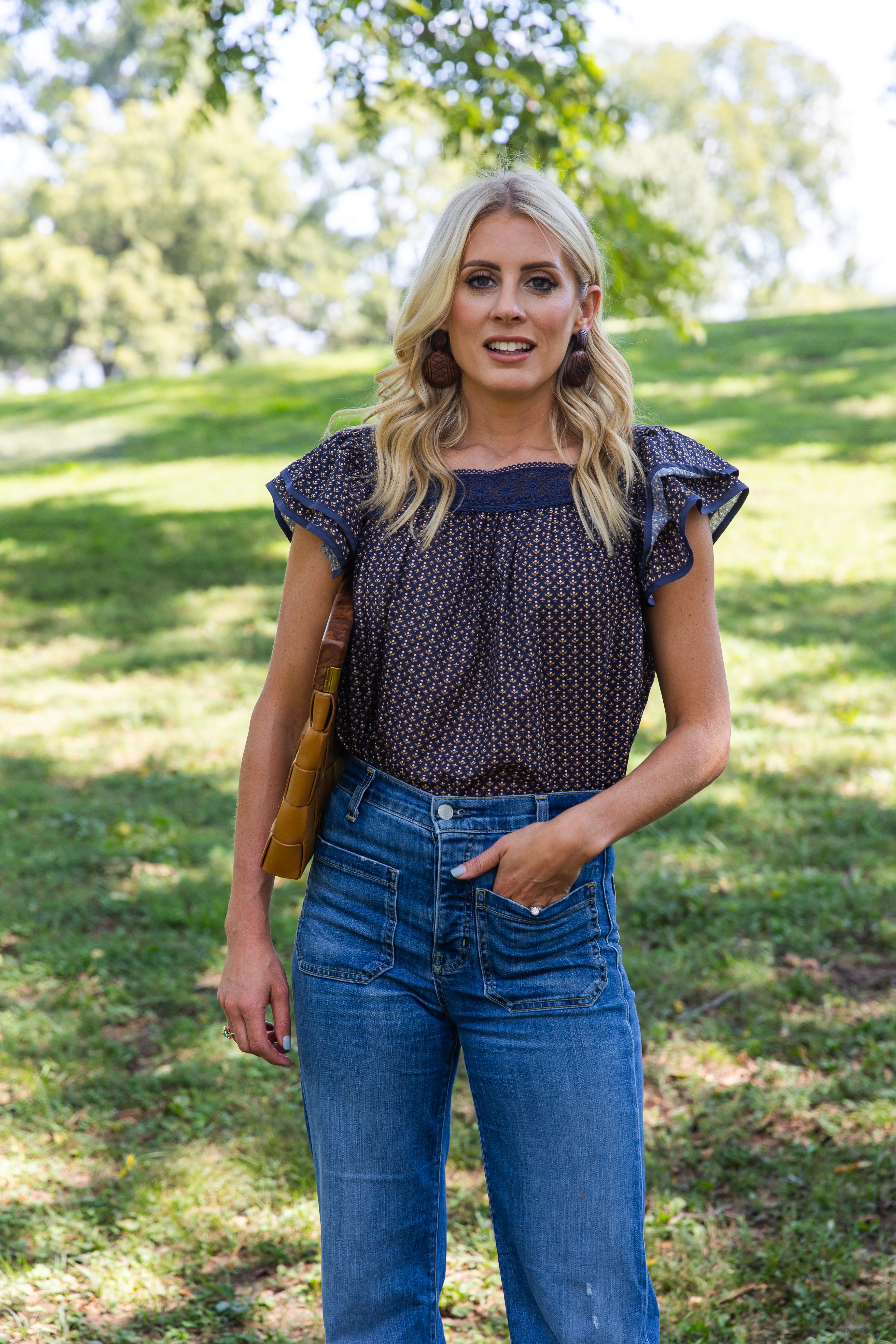 THE JAMES TOP - FALL FLORAL