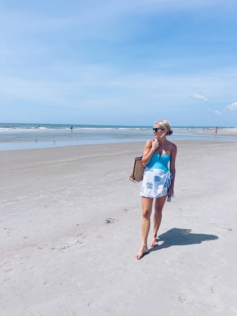 THE LOTUS SARONG - BLUE