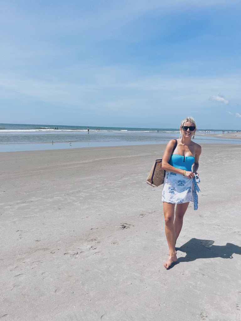 THE LOTUS SARONG - BLUE