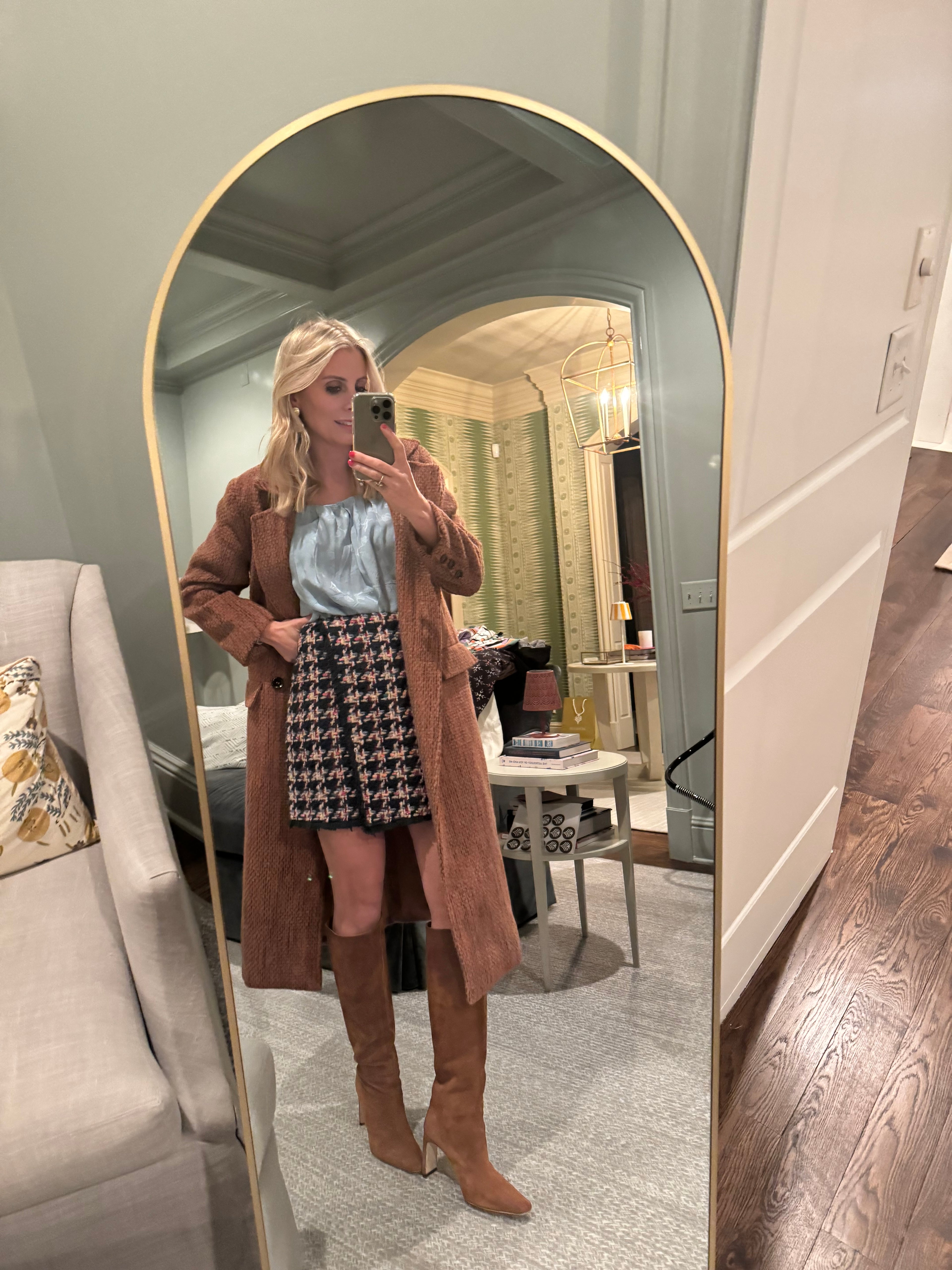 THE JACKIE TWEED SKIRT