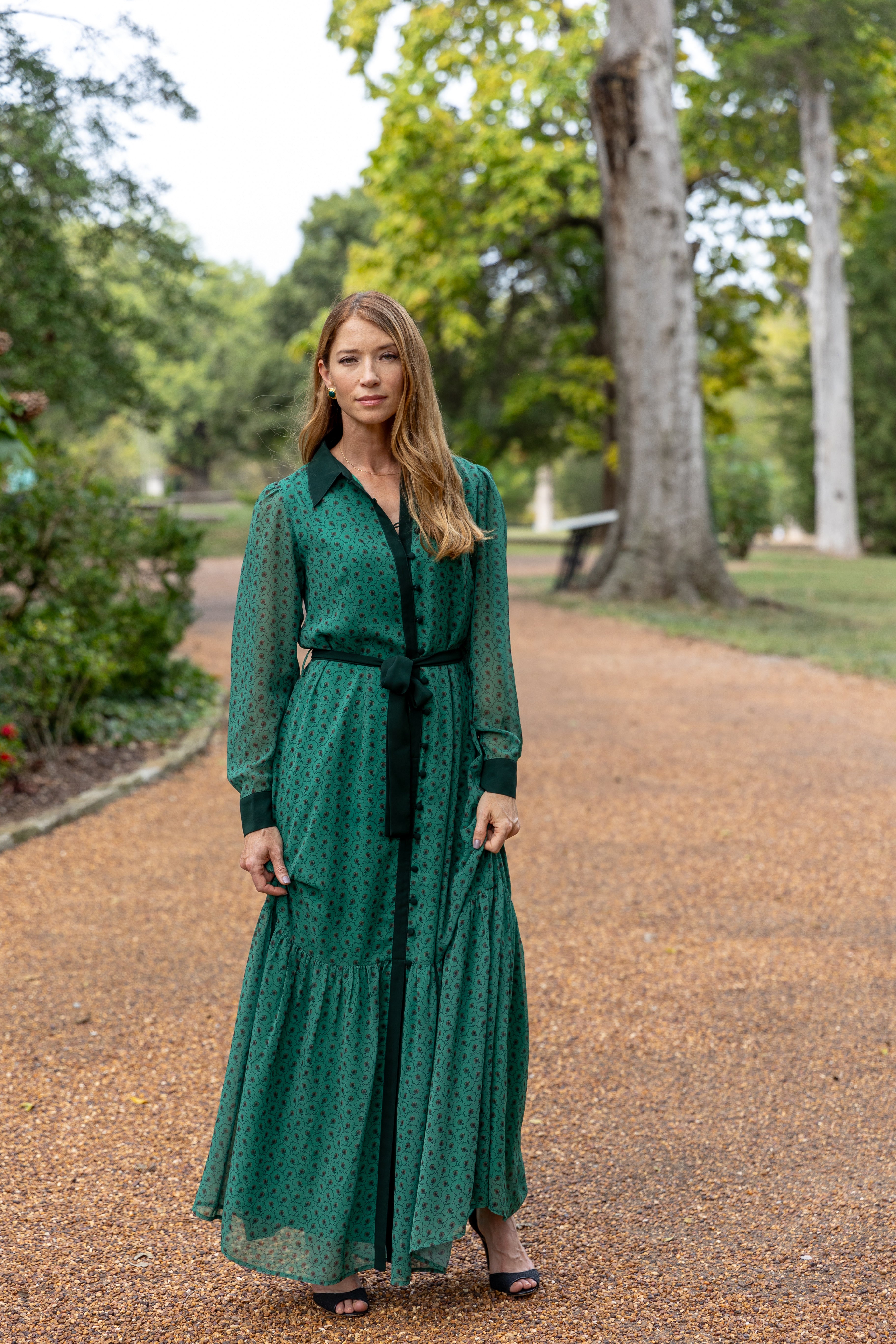 THE ASHTON DRESS - GREEN FLORAL