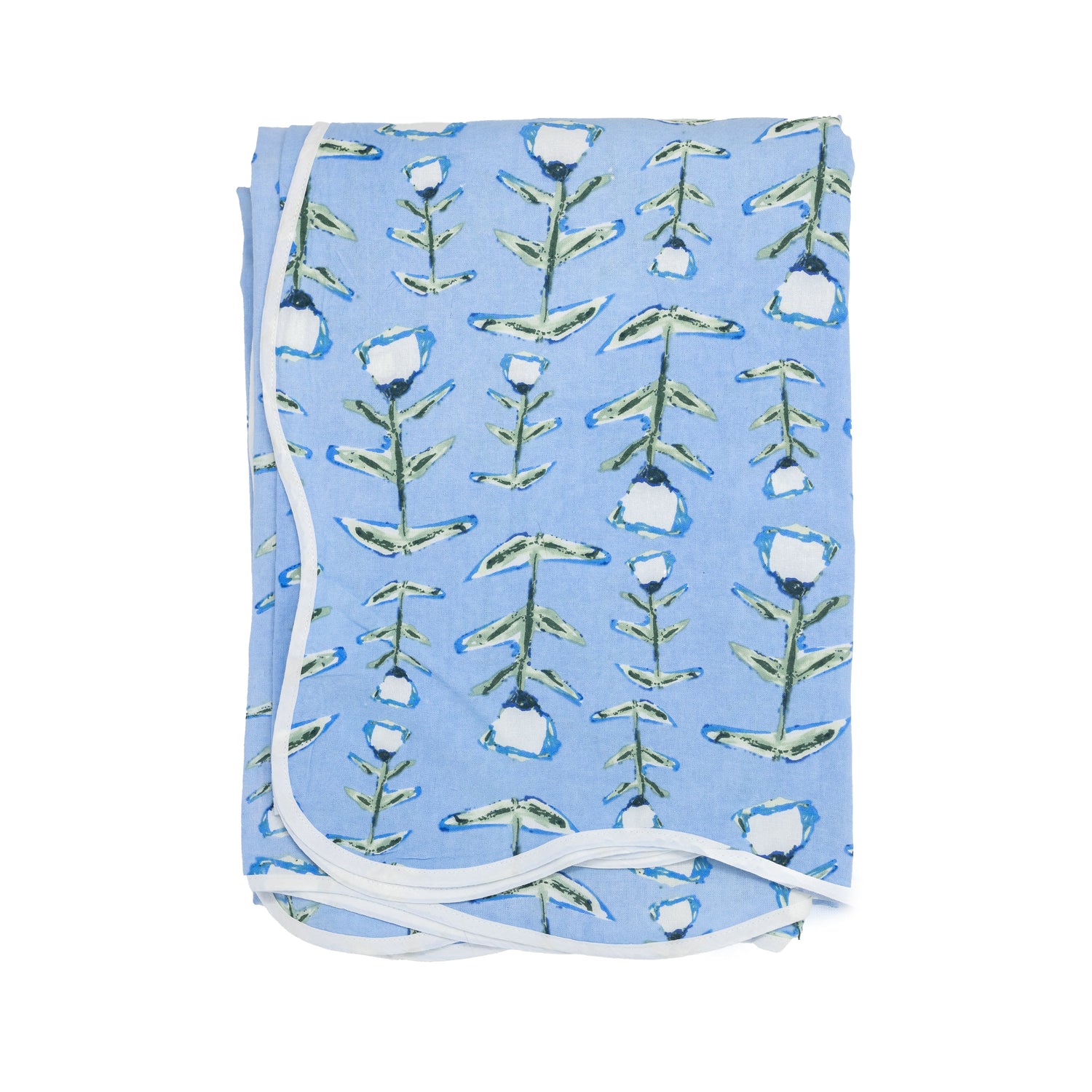 Blue Tulip Tablecloth (Modafleur X Erin Donahue Tice)