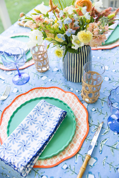 Blue Tulip Tablecloth (Modafleur X Erin Donahue Tice)