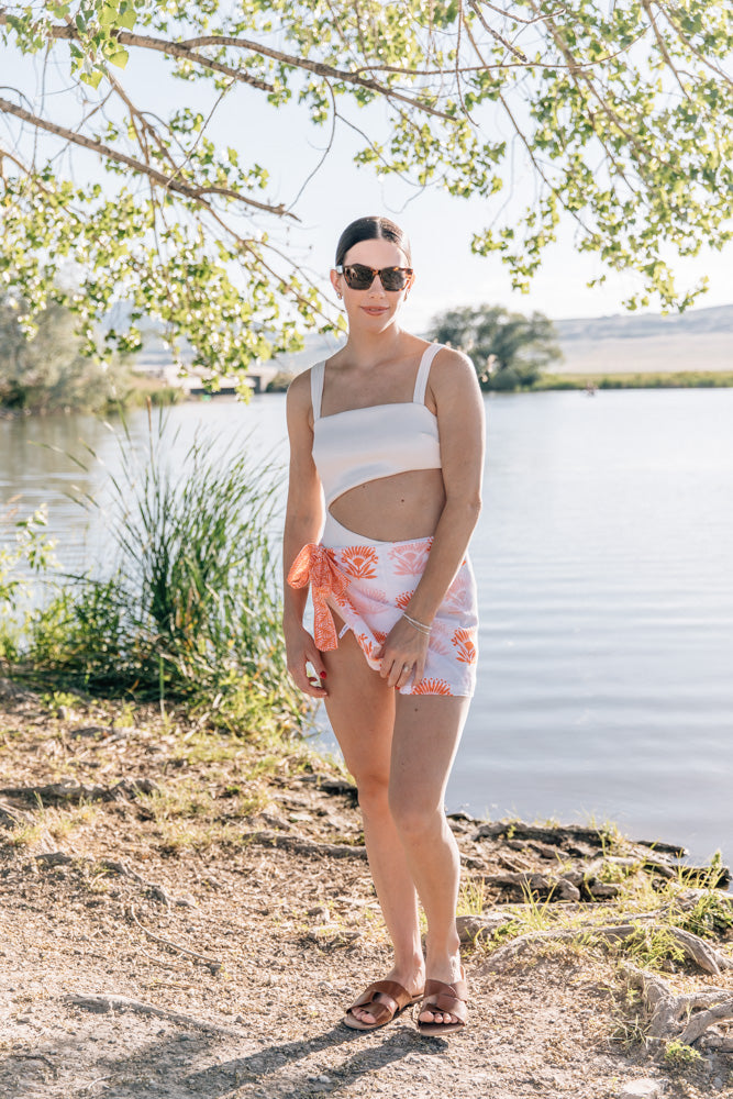 THE LOTUS SARONG - ORANGE